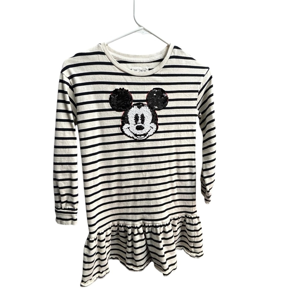 Gal Kids Striped Mickey Mouse Dress